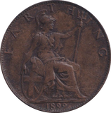 1899 FARTHING ( VF )