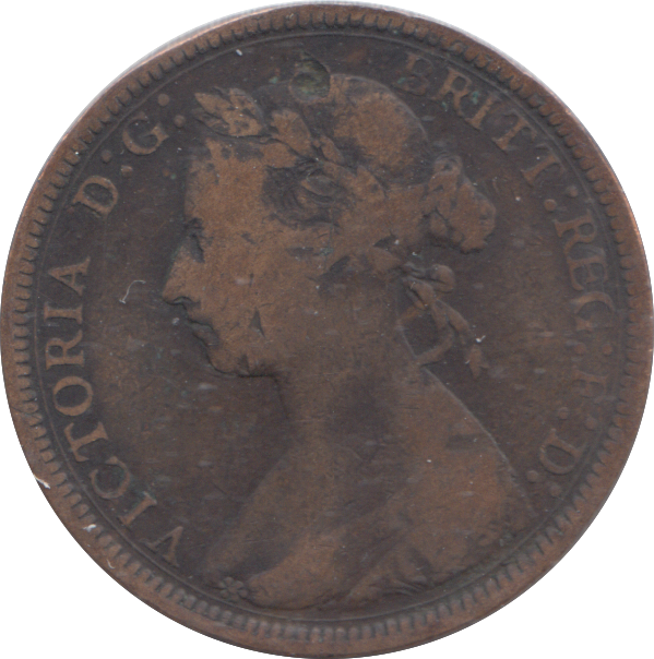 1886 HALFPENNY ( NF )