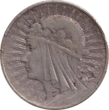 1931 SILVER 10 ZLOTYCH POLAND