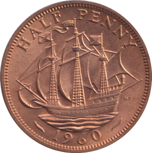1960 HALFPENNY ( BU )