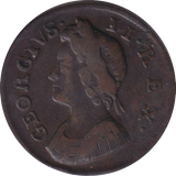 1736 FARTHING ( VF )
