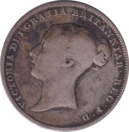 1853 SIXPENCE ( FINE )