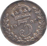 1902 THREEPENCE ( GVF )