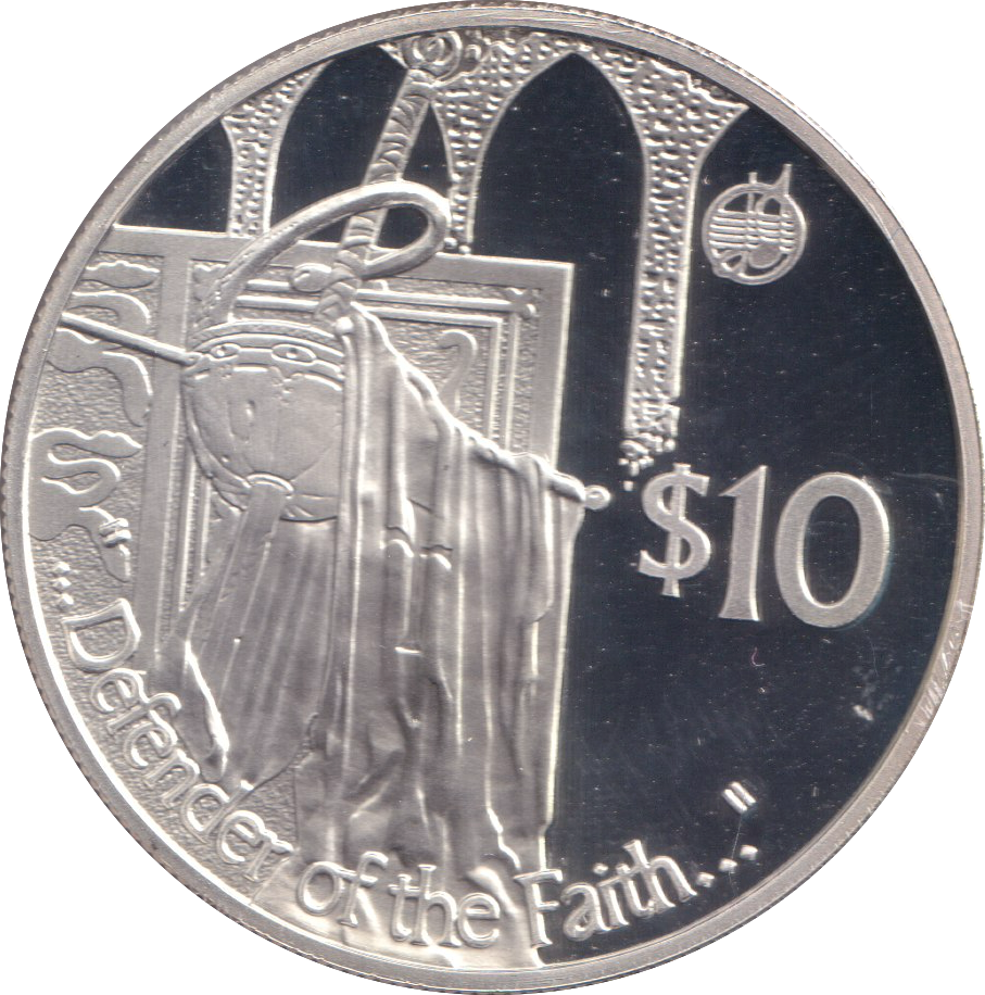 2002 SILVER PROOF TEN DOLLAR FIJI