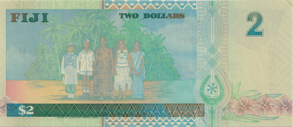 1996 TWO DOLLARS FIJI BANKNOTE REF-1798
