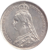 1888 SIXPENCE ( GF )