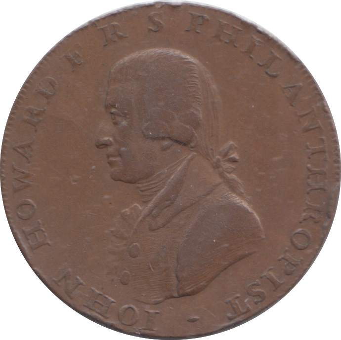 1794 CHICHESTER JOHN HOWARD HALFPENNY TOKEN