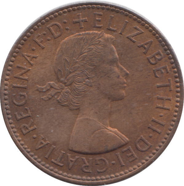 1955 HALF PENNY ( UNC )