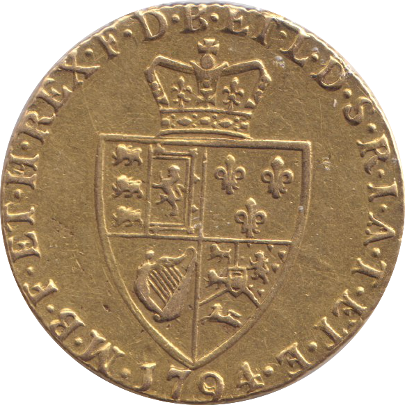 1794 GOLD GUINEA ( VF ) EX-MOUNT
