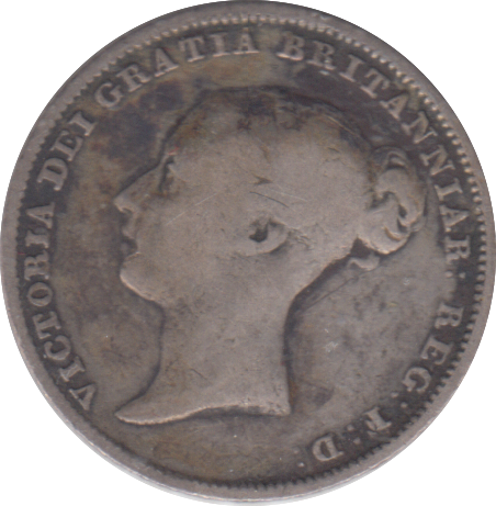 1853 SIXPENCE ( FINE )