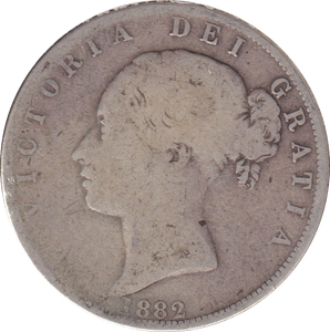 1882 HALFCROWN ( FINE )