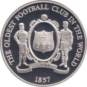 1996 SILVER PROOF THE OLDEST FOOTBALL CLUB IN THE WORLD EUROPEAN FOOTBALL CHAMPIONSHIP