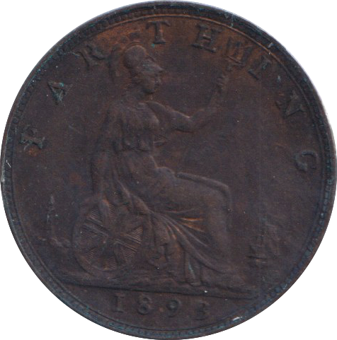1893 FARTHING ( VF )