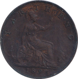 1893 FARTHING ( VF )