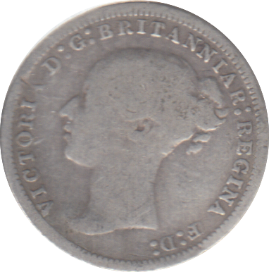 1876 THREEPENCE ( FINE )