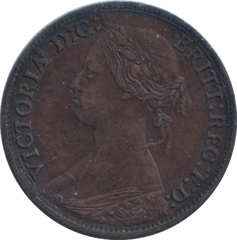 1866 FARTHING ( GVF )