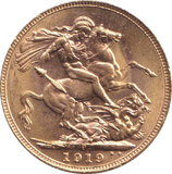 1919 GOLD SOVEREIGN ( UNC ) PERTH MINT