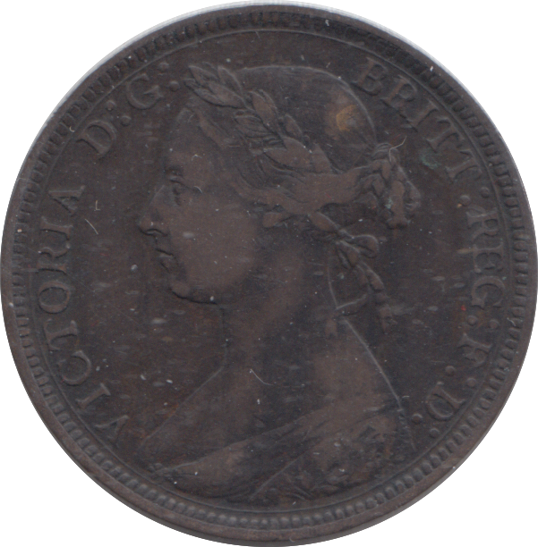 1887 HALFPENNY ( GF )