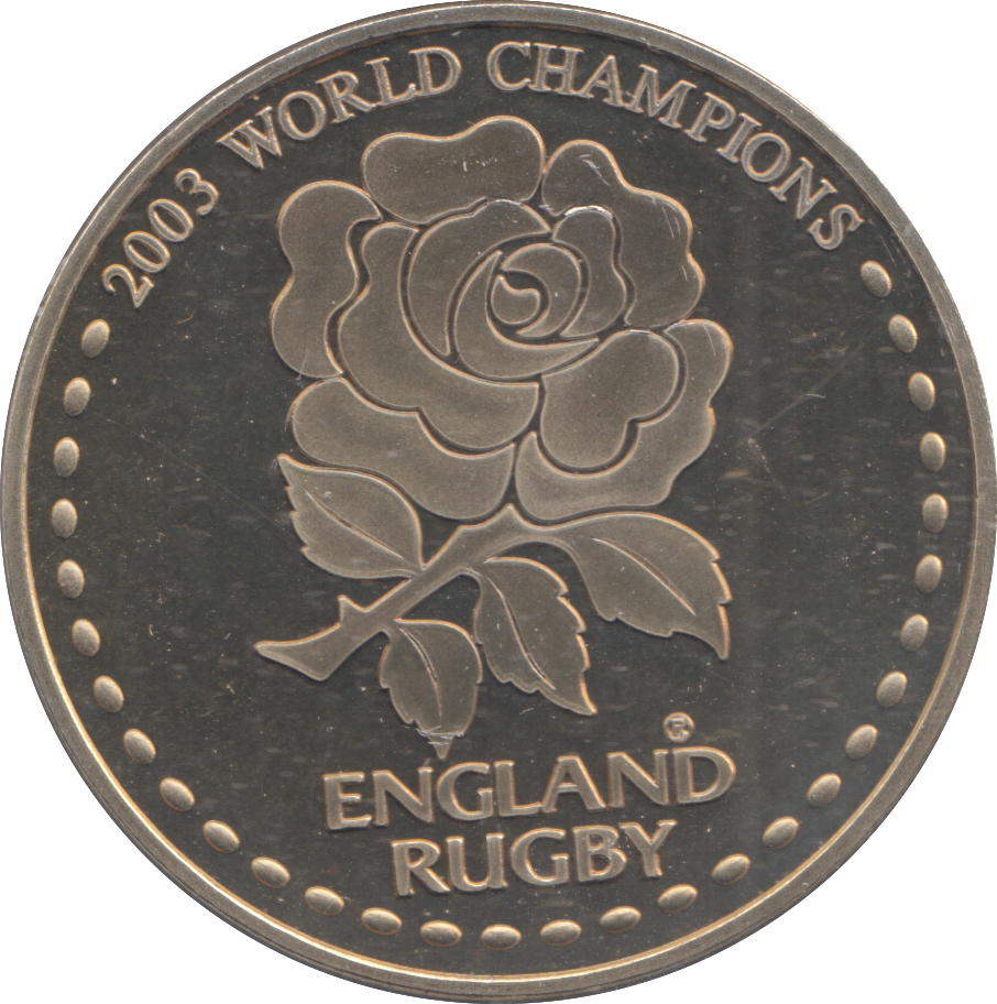 2003 ENGLAND RUGBY WORLD CHAMPIONS MEDAL