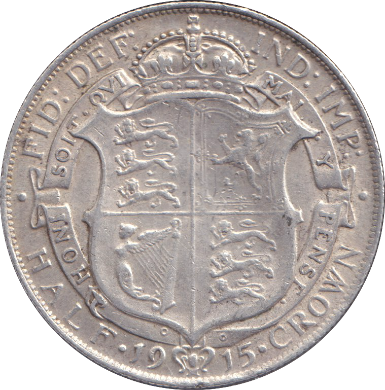1915 HALFCROWN ( VF )