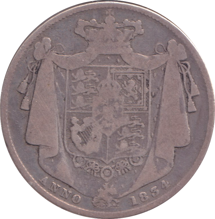 1834 HALFCROWN ( FINE )