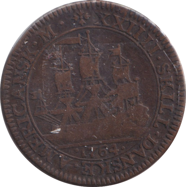 1764 24 SHILLINGS DANISH WEST INDIES