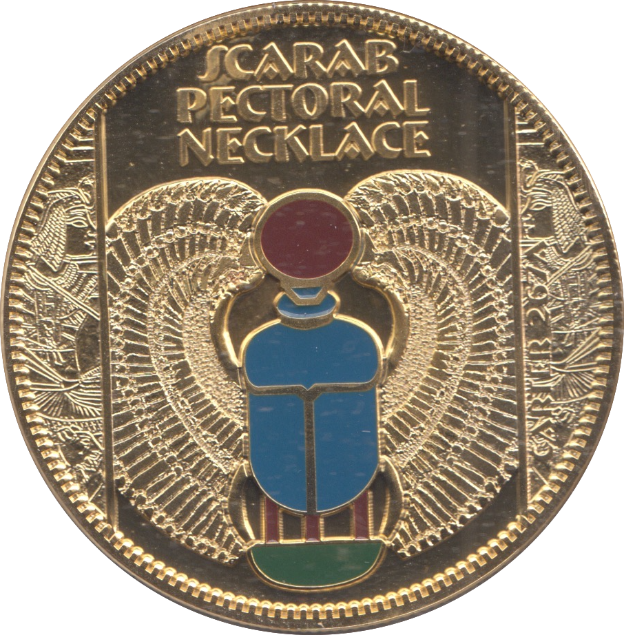 2007 SILVER PROOF GOLD PLATED THE TREASURES OF TUTANKHAMUN MEDALLION