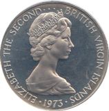 1973 PROOF 10 CENTS BRITISH VIRGIN ISLANDS