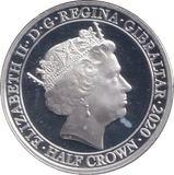 2020 SILVER PROOF HALF CROWN GIBRALTAR