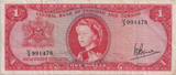 1964 ONE DOLLAR TRINIDAD AND TOBAGO BANKNOTE REF-1839