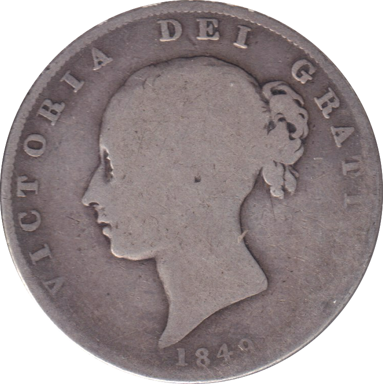 1849 HALFCROWN ( NF )
