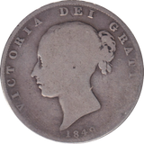 1849 HALFCROWN ( NF )