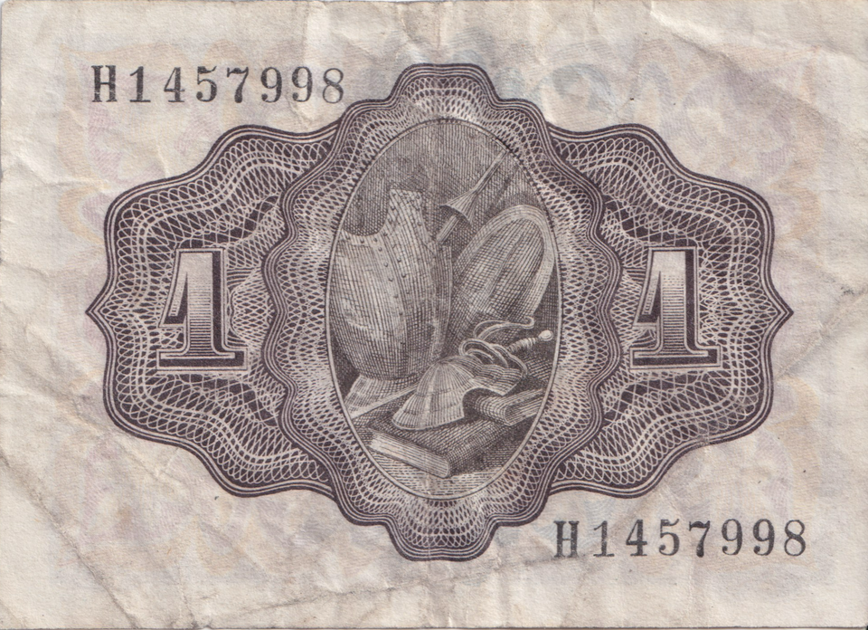1951 1 PESTAS BANKNOTE SPAIN REF-1637