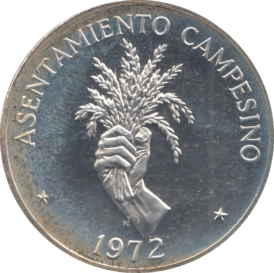 1972 SILVER 5 BALBOAS PANAMA