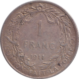 1911 1 FRANC BELGIUM