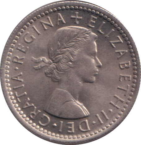 1954 SIXPENCE ( BU )