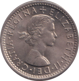 1954 SIXPENCE ( BU )