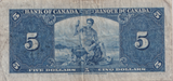 1937 FIVE DOLLARS CANADA BANKNOTE REF-1781
