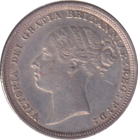 1887 SIXPENCE ( EF )
