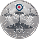 2008 SILVER PROOF £5 MOSQUITO