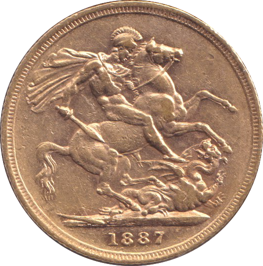 1887 GOLD SOVEREIGN ( GVF ) SYDNEY MINT