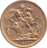 1887 GOLD SOVEREIGN ( GVF ) SYDNEY MINT