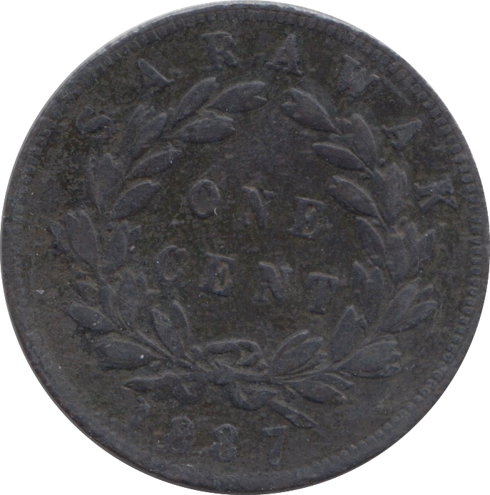 1887 SARAWAK ONE CENT