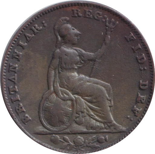 1854 FARTHING ( GVF )