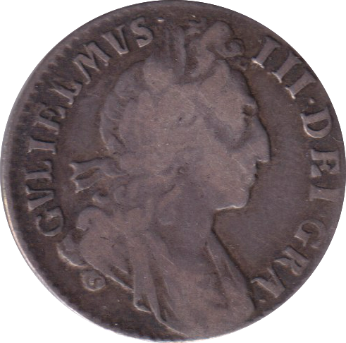 1697 SIXPENCE ( FINE )