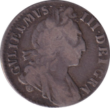 1697 SIXPENCE ( FINE )