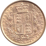 1872 GOLD SOVEREIGN ( EF )
