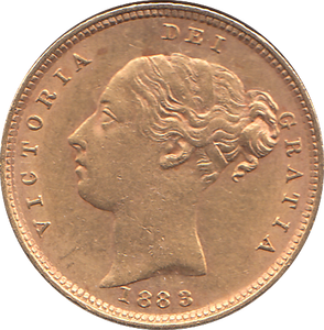 1883 HALF SOVEREIGN ( EF )