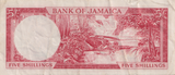 1960 FIVE SHILLINGS JAMAICA BANKNOTE REF-1821
