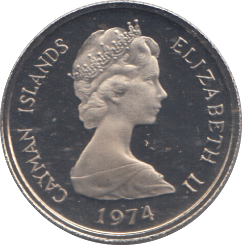 1974 10 CENTS CAYMAN ISLANDS
